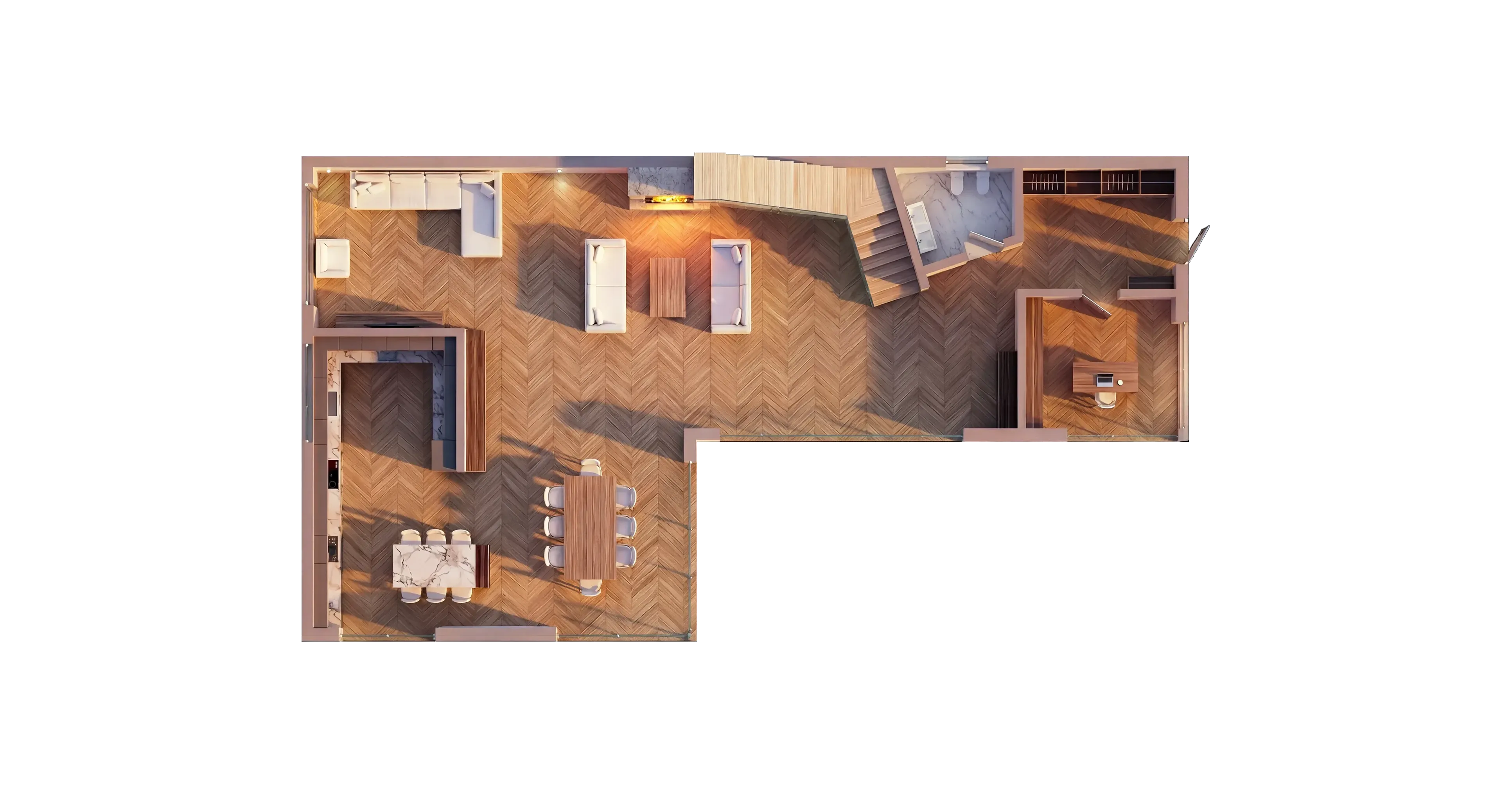 План 1 этажа Villa Grande